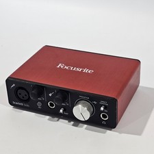 Interface de áudio Focusrite Scarlett Solo USB usada testada funcionando sem cabos , usado comprar usado  Enviando para Brazil