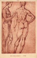 Antique postcard painting d'occasion  Expédié en Belgium