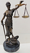 Bronze figur justitia gebraucht kaufen  Oberottmarshausen