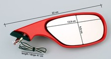 Mirror set red for sale  Shipping to United Kingdom