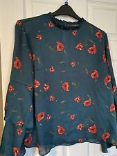 Poppy print blouse for sale  NUNEATON