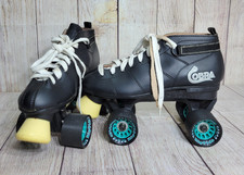 Patins masculinos Cobra Black Roller Derby com rodas Riptide Rawspeed, tamanho 8 comprar usado  Enviando para Brazil