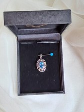 Schweizblauer topas silberanh� gebraucht kaufen  Allmersbach im Tal