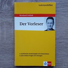 Buch lektürehilfen vorleser gebraucht kaufen  Stuttgart