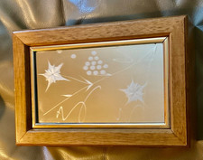 etched wooden jewelry box for sale  Pawtucket