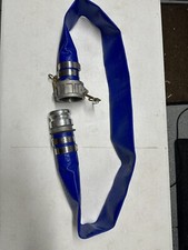 Mangueira de descarga plana PVC azul 2,5”x62” com acessórios de alumínio Camlock C e E comprar usado  Enviando para Brazil