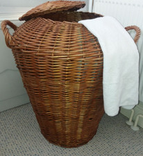 Wicker laundry basket for sale  BASINGSTOKE