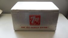 Refrigerador de caixa de gelo vintage 7 UP alumínio meados do século retrô década de 1950 plug pop refrigerante, usado comprar usado  Enviando para Brazil