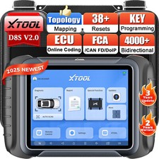 2025 XTOOL D8S Topologia MAPA E.CU Scanner de Codificação Ferramenta de Diagnóstico Automático 38+Serviços comprar usado  Enviando para Brazil