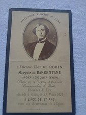 Ancienne carte deuil d'occasion  Saint-Barthélemy-d'Anjou