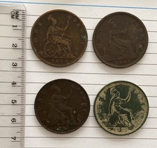 Victoria bronze pennies. for sale  ILFORD