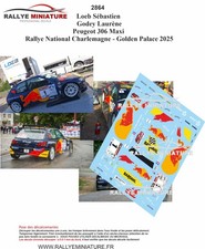 DECALS 1/43 REF 2864 Peugeot 306 Maxi LOEB Rallye Charlemagne Golden Palace 2025 comprar usado  Enviando para Brazil