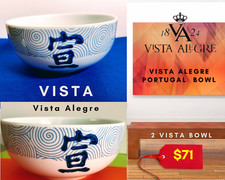 Porcelana portuguesa Vista Alegre.BOWL conjunto de 2 comprar usado  Enviando para Brazil