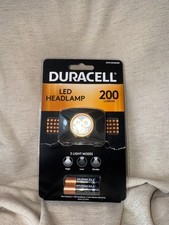 Duracell led headlamp for sale  LONDON