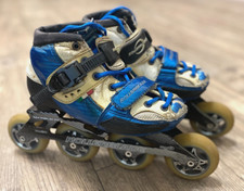 Rollerblade ajustável velocidade em linha skate juvenil crianças azul branco tamanhos UE 34-37 comprar usado Rollerblade ajustável velocidade em linha skate juvenil crianças azul branco tamanhos UE 34-37 comprar usado  Enviando para Brazil