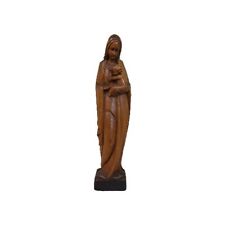 Estatuilla de Colección Madre María y Niño Jesús Tallada a Mano Escultura de Madera Años 60 segunda mano  Embacar hacia Mexico