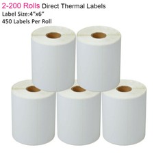 Etiquetas de envio térmicas diretas 450/rolo 4x6" para Zebra ZP450 Eltron 2844 comprar usado  Enviando para Brazil