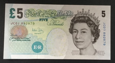 Banknote england five for sale  HODDESDON