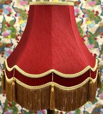 Burgundy red lampshades for sale  BOLTON