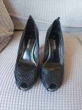 Barratts black leather for sale  SCARBOROUGH