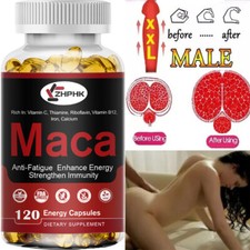 120 Maca Kapsel hochdosiert - Kapseln 10000mg Testosteron & Hormon Booster comprar usado  Enviando para Brazil