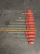 Conjunto de chaves de fenda Sears Craftsman USA WF 12 peças vermelho cabo rígido raro EXCELENTE comprar usado Conjunto de chaves de fenda Sears Craftsman USA WF 12 peças vermelho cabo rígido raro EXCELENTE comprar usado  Enviando para Brazil