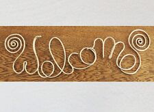 Gebogener schriftzug welcome gebraucht kaufen  Saarbrücken