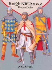 Knights in Armor Paper Dolls (Dover - Paperback, by A. G. Smith - Acceptable, usado comprar usado  Enviando para Brazil
