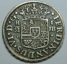 1748 MADRID 1 MOEDA DE PRATA REAL FERDINAND VI ERA COLONIAL ESPANHOLA 1700s comprar usado  Enviando para Brazil