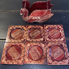 wood hand painted coasters for sale  Ramona