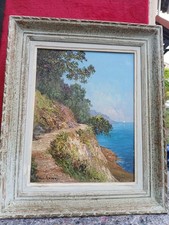 Tableau marine huile d'occasion  Blainville-sur-l'Eau