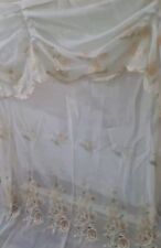 Embroidered sheer voile for sale  BIRMINGHAM