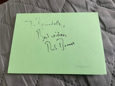 Signed small paper for sale  SUNDERLAND
