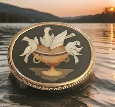 Spilla antica pietra usato  Spedire a Italy