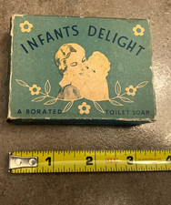 Sabonete higiênico vintage infantil deleite borado, frete grátis, caixa original e sabonete comprar usado  Enviando para Brazil