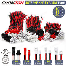 Usado, JST PH2 XH SYP SM 2.5mm conector plugue 2 pinos cabo macho fêmea bateria lipo controle remoto  comprar usado  Enviando para Brazil