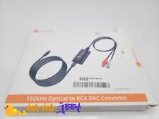 Convertidor óptico a RCA 192 Khz convertidor de audio digital a analógico DAC, usado segunda mano  Embacar hacia Argentina