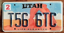 Targa utah originale usato  Biella