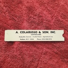 Usado, Calculadora de bloco de concreto vintage A. Colarusso & Son, Inc, Hudson NY, prata comprar usado  Enviando para Brazil