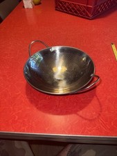 Usado, Panela quente tradicional de aço 8” fundo redondo wok panela kadhai comprar usado  Enviando para Brazil