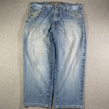 Usado, Jeans jeans masculino Y2K 5ive selva folgada perna larga tamanho 38x25 skatista hip hop comprar usado  Enviando para Brazil