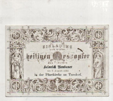 1883 einladungskarte heiliges gebraucht kaufen  Homburg