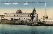 Cartão postal colômbia, CARTAGENA, monumento à bandeira, presbitério St. Pedro Claver (década de 1910), usado comprar usado  Enviando para Brazil