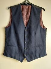 Next navy waistcoat for sale  LEICESTER