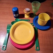 Geschirr kinderküche kunststo gebraucht kaufen  Abentheuer, Leisen, Schwollen