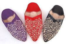 Moroccan leather pointed for sale  MANCHESTER