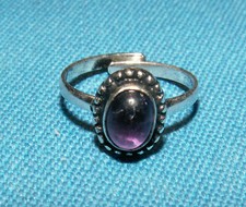 Zehenring amethyst verstellbar gebraucht kaufen  Pittenhart