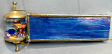 Antigo caleidoscópio de vitral iridescente Rioux arte psicodélica **roda de óleo, usado comprar usado  Enviando para Brazil