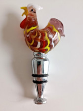 Glass rooster chicken for sale  BRAINTREE