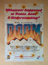 Usado, RARO PÔSTER ULTIMATE DOOM PC GAME ORIGINAL REVISTA ANÚNCIO A4 1995 comprar usado  Enviando para Brazil